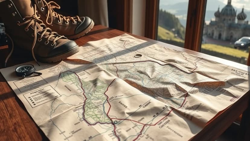 Santiago de Compostela pilgrimsvandring karta